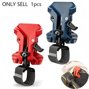Tool Belt Clip for Drill Bits and Hammers, Self-Locking, Multiple Colors, Quick Metal Waist Harness, Dual Lock System, Father's Day Gift