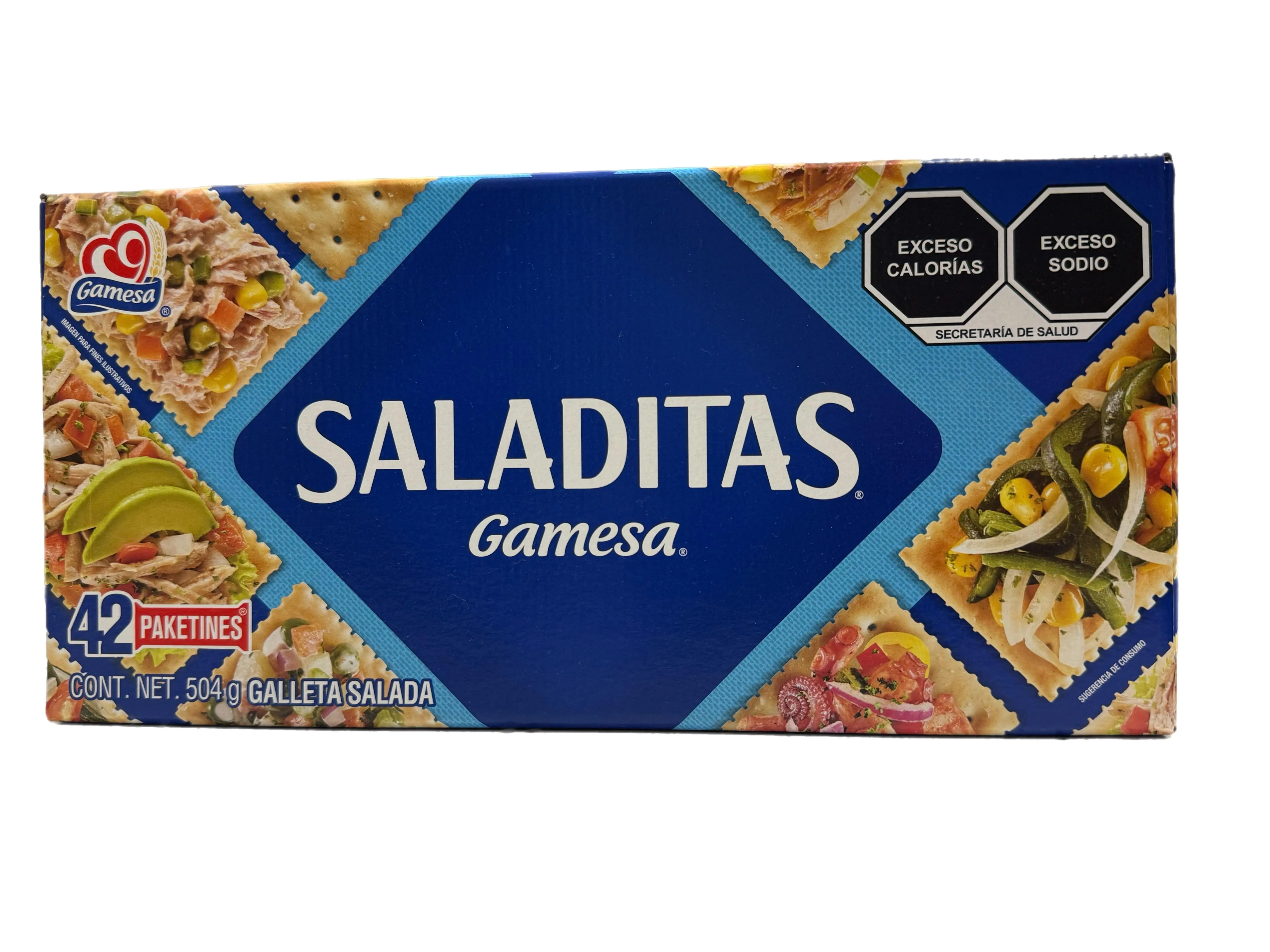 Gamesa Saladitas – Mexican Salted Crackers – 504 g (17.78 oz)