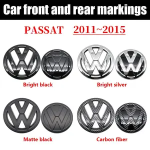 Volkswagen Passat Front & Rear Emblem Badge | ABS Clip-On Replacement Logo, Finish Options Gloss Black / Silver / Matte / Carbon Style for Passat 2011–2015 Automotive Accessories