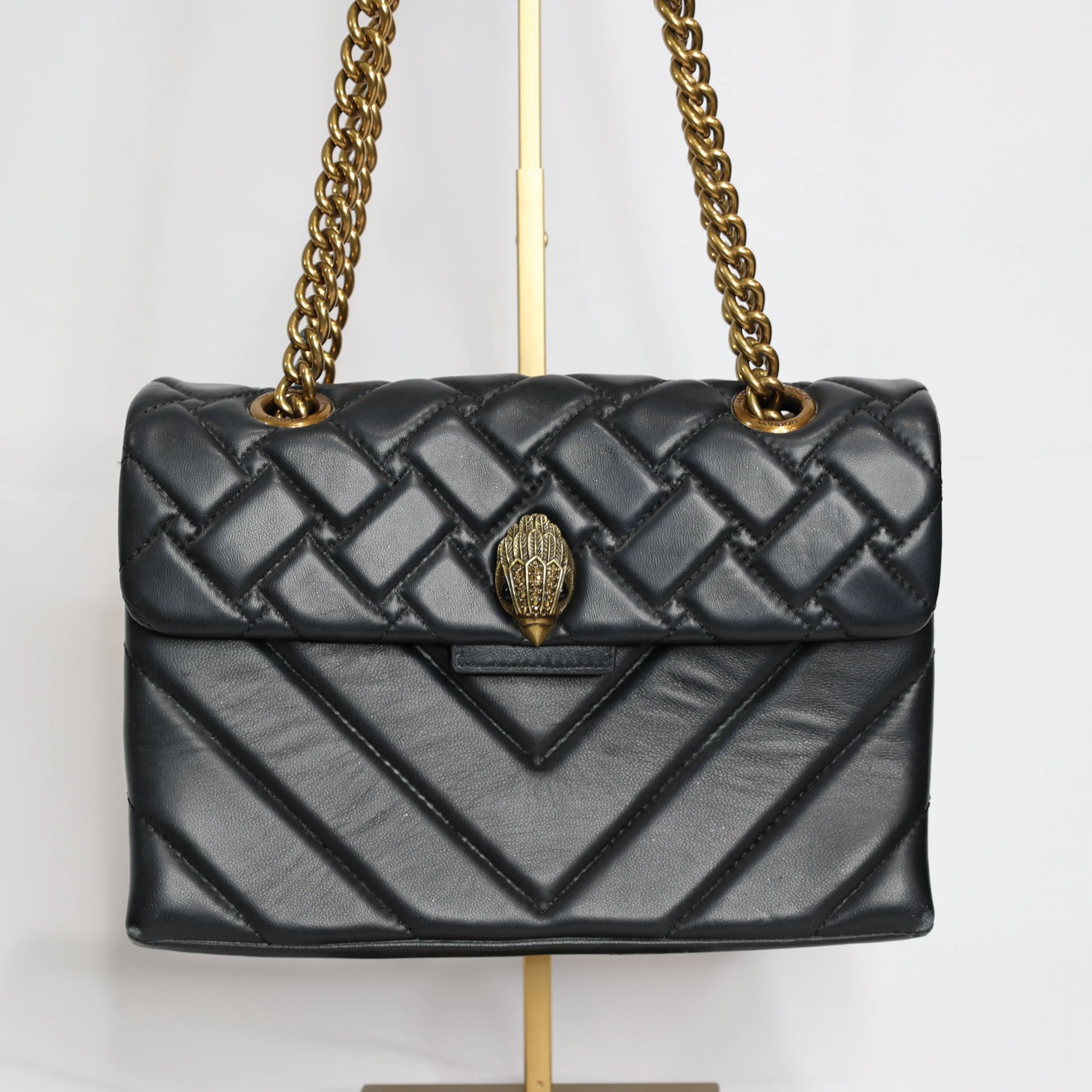 Kurt Geiger London Kensington Quilted Leather Shoulder Bag