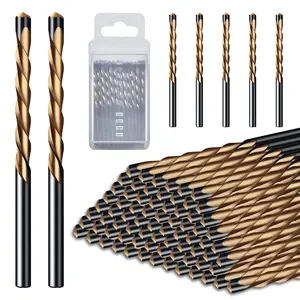 50Pcs 1/8 Inch Spiral Drywall Router Bits Set -Brocas para Drywall High Speed Steel Drywall Cutting Bit Kit with Guide Point for Drywall Cutout Tool