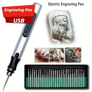 Premium Carving Pen Set - 32PCS Precision Engraving Tools with Variable Speed, Rotary Power Drill for Wood, Metal, Glass, Jewelry & DIY Crafts, Ideal for Hobbyists & Professionals