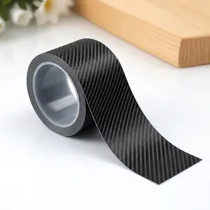 3D Carbon Fiber Car Wrap Vinyl Film, Scratchproof UV Protective DIY Auto Body Sticker, Self-Adhesive Waterproof Custom Sizes for SUV Truck Sedan B Pillar Decoration Heat Resistant Decal For Cars, Car Decals