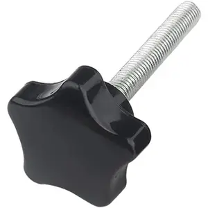 4 Pcs M10 x 40mm Star Clamping Knob Grip Thumb Screw, 38mm Head Diameter Tightening Thread Knobs Nuts Screws Replacement Machine Handle
