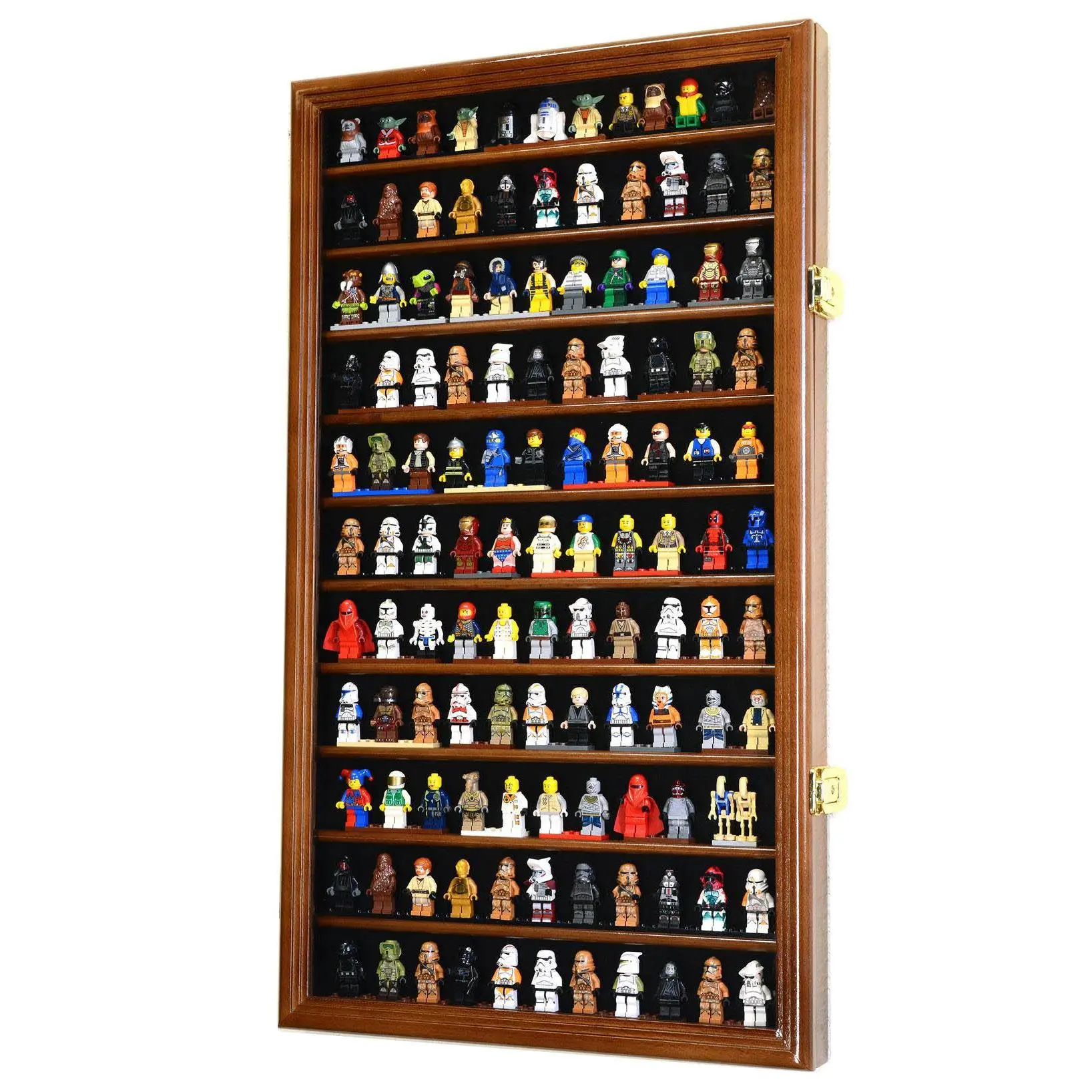 120 Mini Figures / Miniatures / Figurines Display Case Cabinet