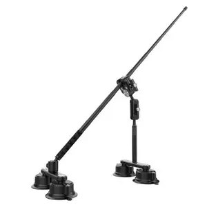 Boosted Racing 360 Camera Car Mount - Black, Adjustable Design, Suitable for Various Vehicles, Ideal for Photography and Video Filming