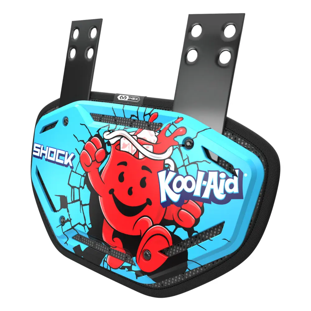 Shock Doctor Showtime Kool-Aid Tropical Punch Back Plate MAX PROTECTION & COMFORT Ventilated HEX® Padding for Football