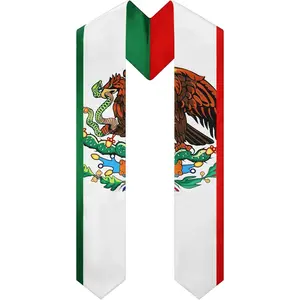 2025 Mexico Graduation Stole Sash 72 inch International Graduate Sash for Graduation's Day Gifts