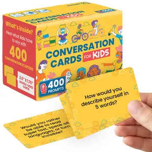 400 Conversation Starter Cards for Kids Ages 6-12
