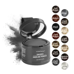 Enhance Hairline Powder - Waterproof & Squalane Infused Instant Concealer for Hair Loss - Easy Application with Built-in Mirror & Puff - Paraben & Silicone Free,New Year Gift