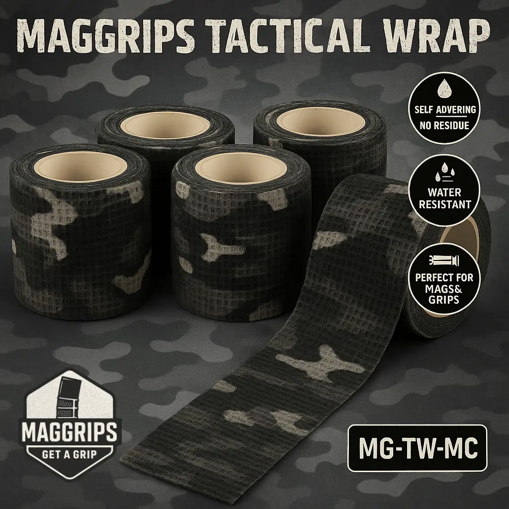 MagGrips Tactical Wrap 5-Roll Pack Self-Adhesive No Residue Water-Resistant Grips & Accessories