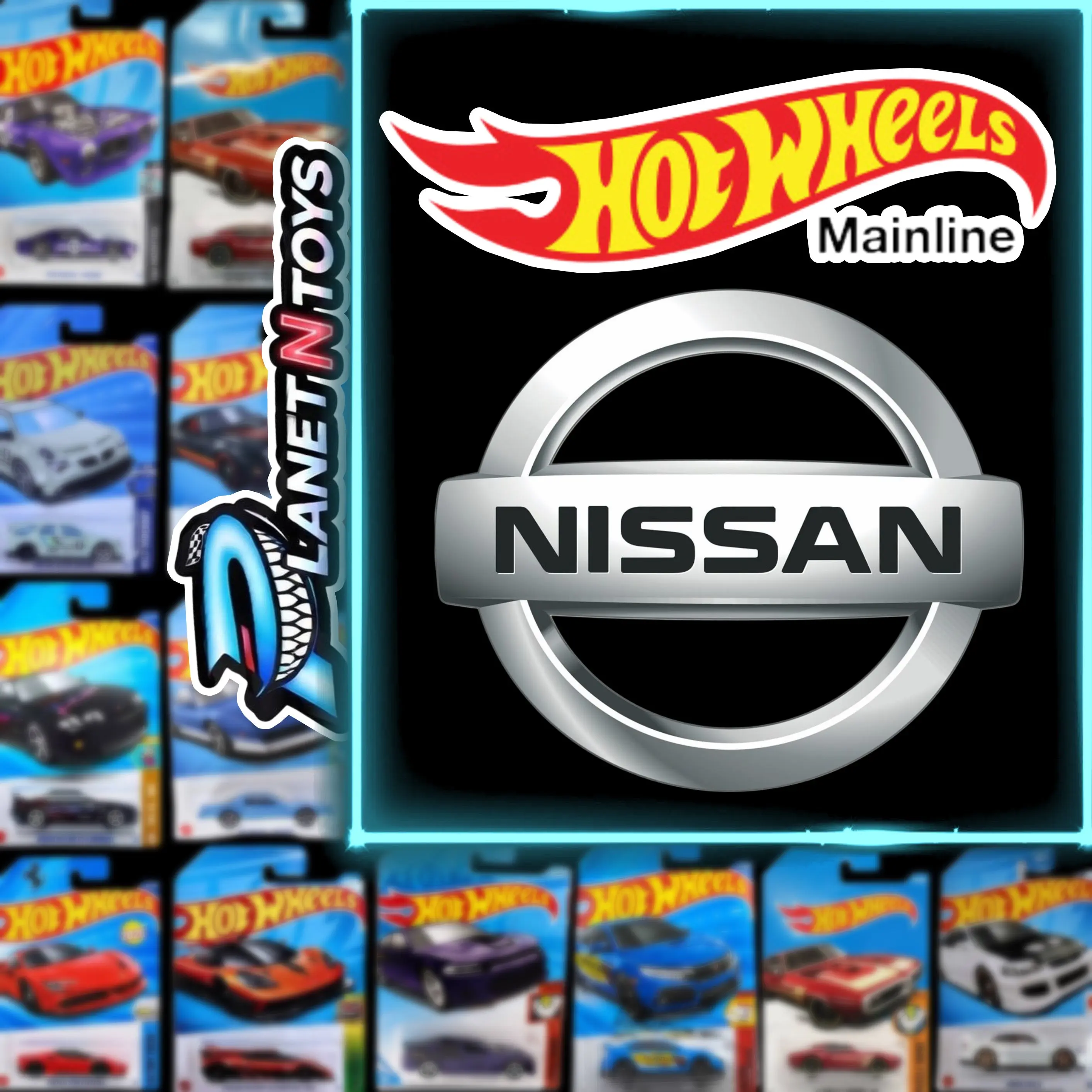 Hot Wheels Nissan Mainline Diecast Cars (Assorted 1:64,maxima,skyline,250z)