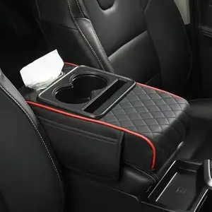 Elite-Car Center Console Armrest Pad, Multifunctional 4 in 1 Pad for Car Armrest Box, Car Storage Bag, Car Console Organizer, Car Interior Accessories, Car Organization Supplies