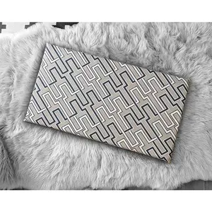 SALE IKEA Bankkamrat, Hemmahos, Stuva Bench Pad Cover  Beige Gray Geometric Pattern