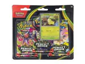 Pokemon Mega Evolution Perfect Order 3-Pack Blister Trading Cards