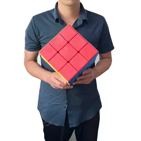 3x3 Stickerless Speedcube (7.08in x 7.08in/18cm), Durable ABS Magic Cube Puzzle Toy for Children Development & Endless Entertainment, Rubix Cubes Gift for 3-4 Years Olds, Versatile Occasion Use