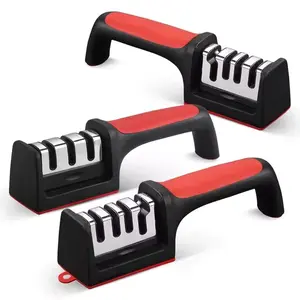 A Multi-functional Three-level Fast Knife Sharpener for Household Use Suitable for Various Cutting Tools Multi-Stage Handheld