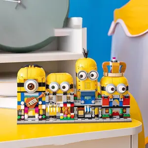 Cute Big-Eyed Figure Building Block Sets Model Assembly Decoration, Unique High-End Gift Creative Q-Version Dolls Puzzle Festival Souvenir