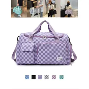 Fashionable Travel Bag, Large Capacity Dry-Wet Separated Sports Gym Bag, Single Shoulder Crossbody Bag for Fitness Yoga Business Trips