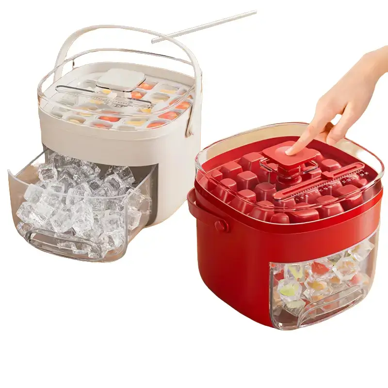 Portable Ice Tray Large Capacity Ice Bucket