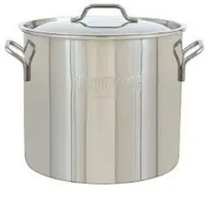 Barbour International Classic Stainless Steel 144040 Qt Brew Kettle, Multi-Use Kitchen Stockpot for Home Brewing & Cooking