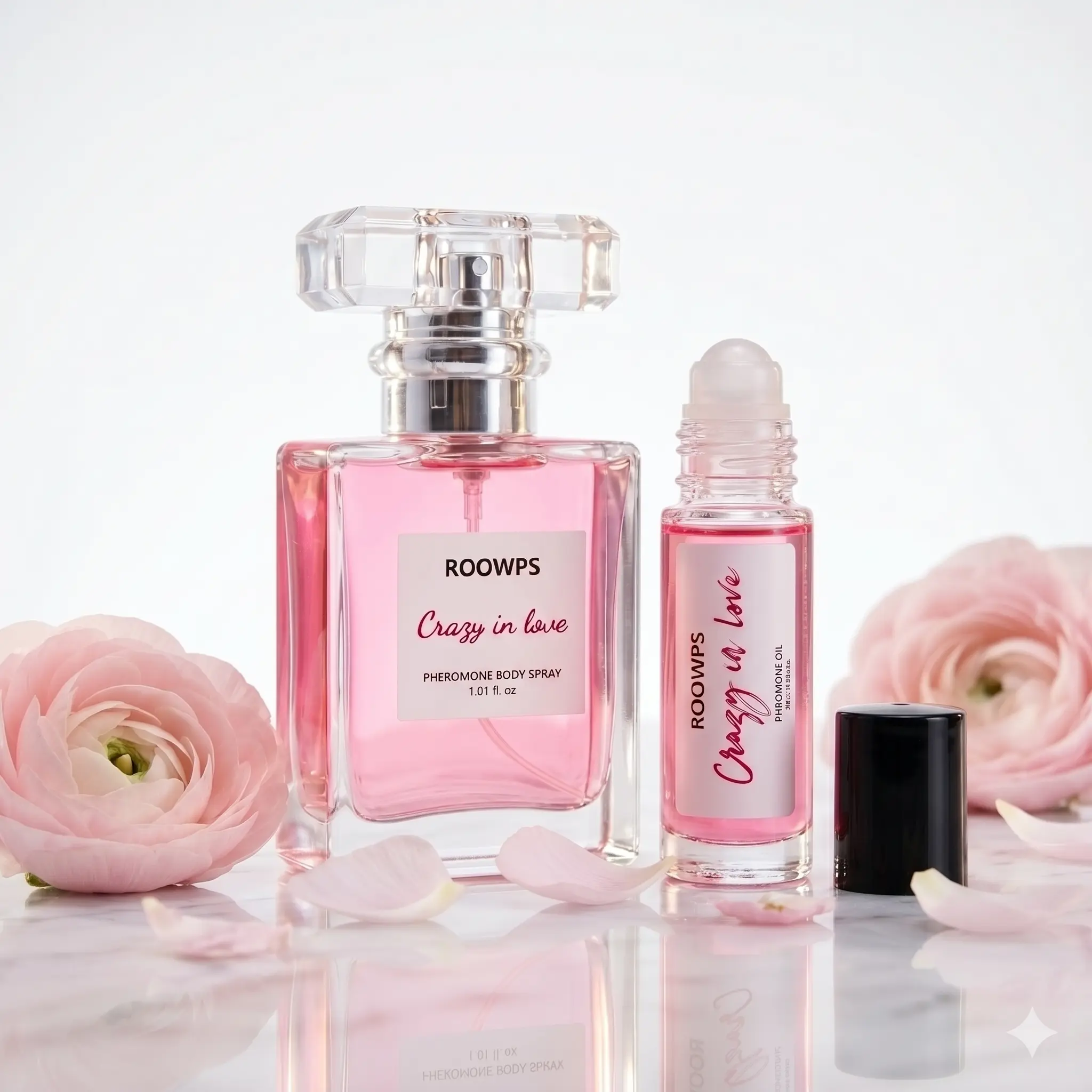 Crazy in Love Roll On Oil, Oil Base Perfume with a Floral Scent, Personal Care Fragrance for Adults, 24-Month Shelf Life, Single Item, 24 Months, Non-Toxic, Regular Edition, Oil Perfume Women's Fragrance