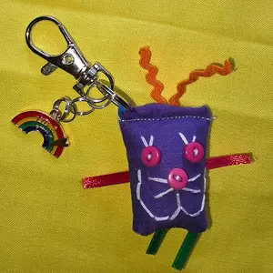 SkrapKatz "Flea to be Me" 2" Charm/Keychain