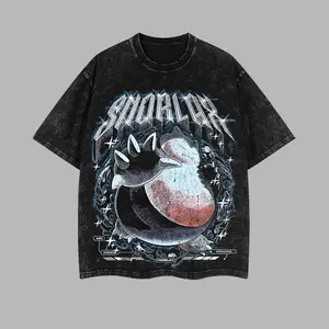 [NeoTokyoStatic] Snorlax Pocket Monster Anime Retro Unisex T-Shirt, 100% Heavy Cotton Pocket Monster 2026 Oversized Unisex Anime Merch, Soft Cotton Streetwear Clothes, Unisex Manga Apparel, Gift for Anime Fans