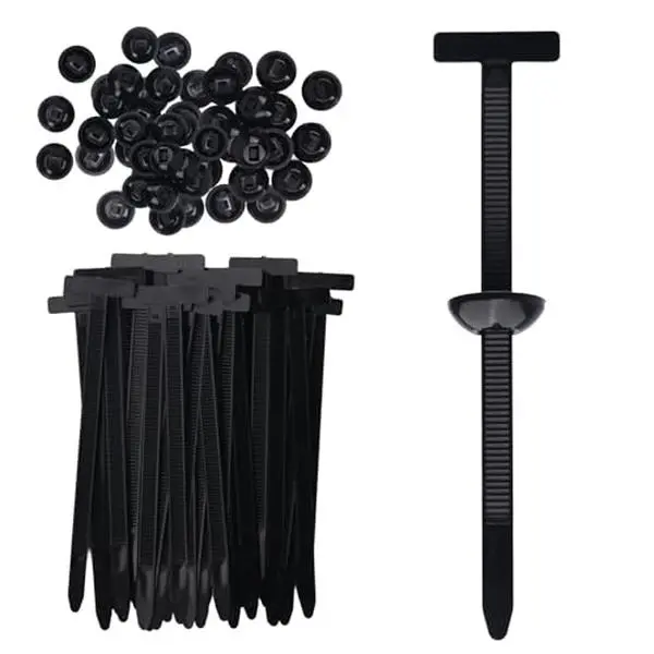 100pc Automotive Nylon Universal Car Clip Kit - Self-Locking Easy-Install Pin-Button Zipper Bumper Clips, UV-Resistant Panel Removal Clamps Fasteners, Secure-Hold Car Accessory for Daily Interior Repairs, Easy to Store