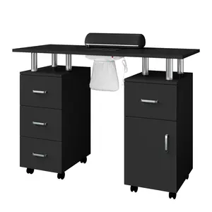 Manicure Table with Electric Dust Collector and Storage Drawers for a Cleaner Nail Salon Setup