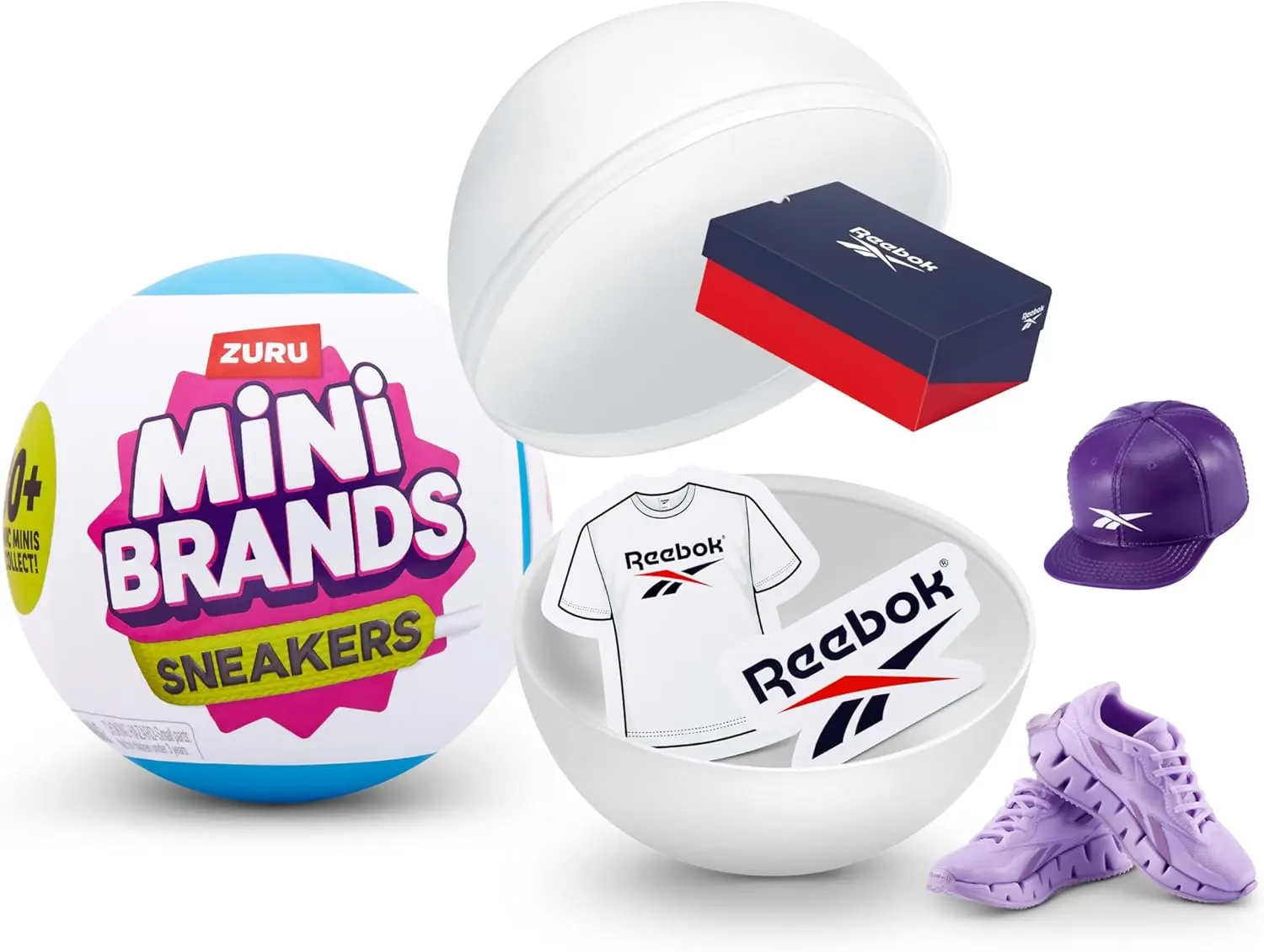 ZURU Sneakers Mini Brands Series 1 Collectible Mystery Capsule Kit, 1 Pack Toy for 12+ Years Old Boys & Girls, 0.13 lb Realistic Miniature Baby Playset with Accessories, 6.6l x 5.2w x 4.2h in