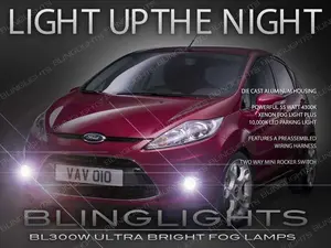 For 2009-2013 Ford Fiesta Xenon Halogen Fog Lamps Driving Light Kit Pair Set