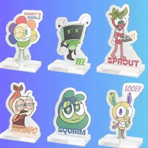 1 pcs of Dandy's World Character Squirm Vee Sprout Looey Custom Acrylic Cut Standee