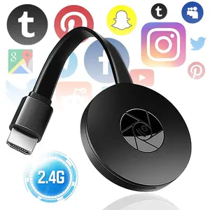 Wireless HDMI Display Adapter | 1080P HD Screen Mirroring Dongle, 2.4G WiFi HDMI Transmitter,  Fast Sync Phone/Tablet/Laptop to TV/Projector/Monitor for Live, Meeting & Gaming，Support Miracast Airplay DLNA