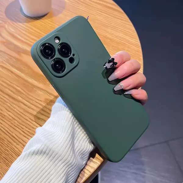 Full Protection Soft Silicone iPhone Case TPU Shockproof Cover for 17 16 15 14 13 All Models