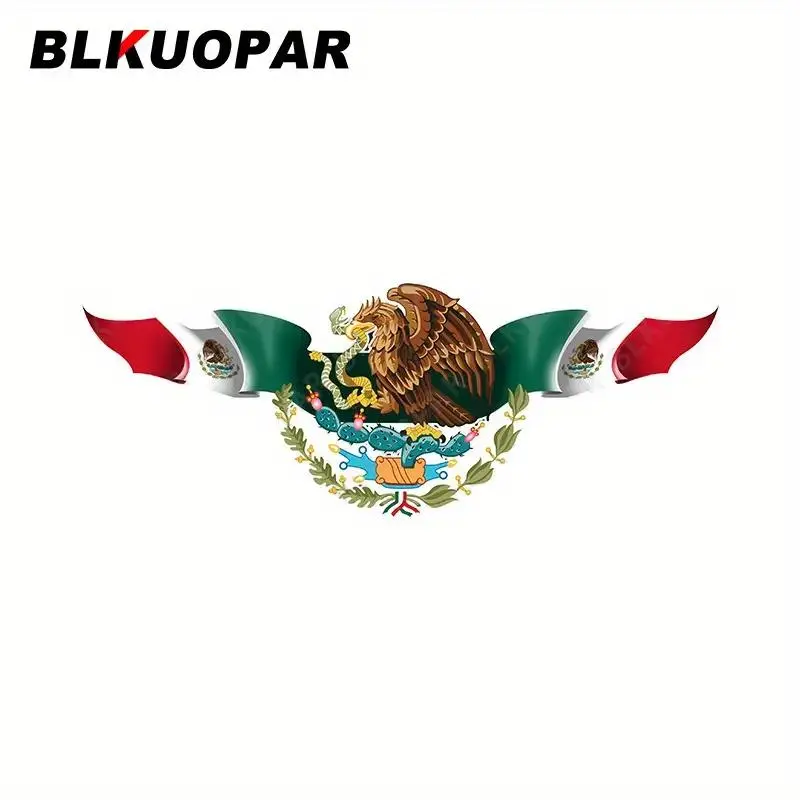 Mexico Flag Design, Self Adhesive Car Decal, Waterproof Car Sticker, Vehicle Exterior Decoration for Car, Motorcycle, Bumper, Truck, Window & Glass Surface, Sticker for Cars, Mexican Decal, Automotive Decals, Automotive Decoration