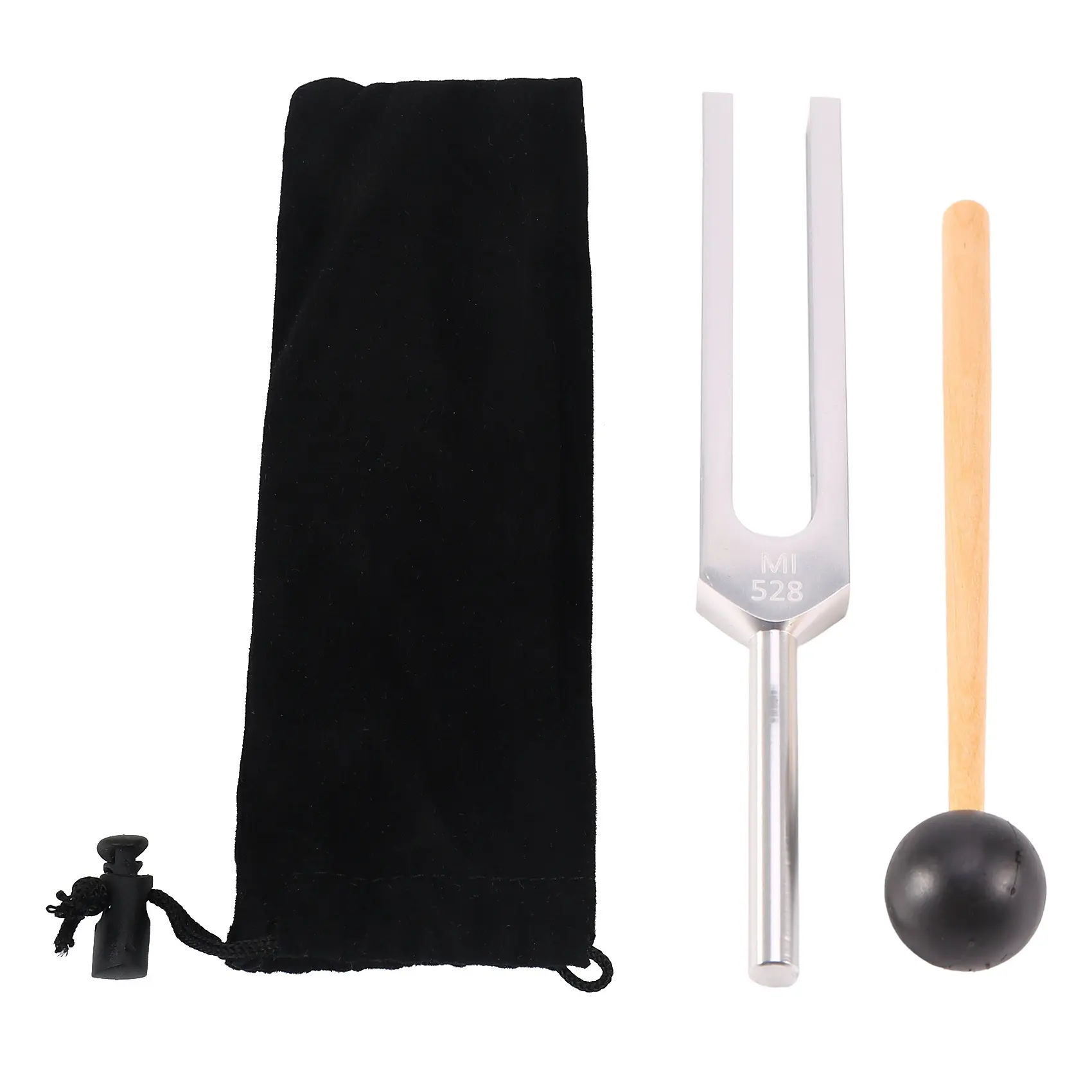 Aluminum 528Hz (528C) Tuning Fork Set with Ergonomic Mallet, Health Care Tool for Meditation, Relaxation, Nervous System Testing