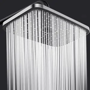 Square Shower Head, High-pressure Flow Shower Head, Stylish Shower Head for Home Bathroom, Bathroom Accessory, Rain Showerhead