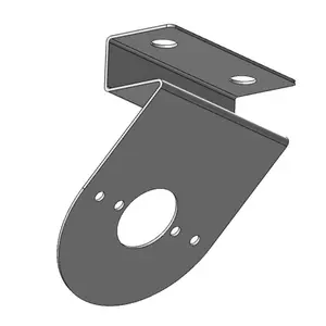 Stainless Steel 45 Degree Frame Light Bracket With 1 Watermelon Light Hole And Rivet Nut Mounting