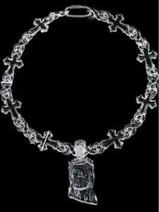 Glacier Cross Infinity Link Acrylic Necklace/ Wallet Pants Chain For Men And Women *Jesus Piece Sold Separately*