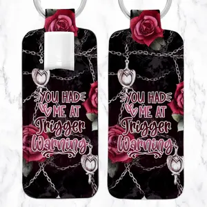 Dark Romance Chapstick Holder Keychain