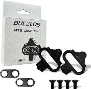 BUCKLOS SPD Pedals PD-M680 Mountain Bike Clip in SPD Flat Combo Dual Sided Pedals - Road Bike MTB Clipless Sealed Bearing Bicycle Clips Pedal Compatible with Shimano SPD Cleats