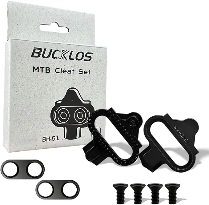 BUCKLOS PD-M680 Dual-Sided SPD Pedals - Stainless Steel Sealed Bearing, Dual-Sided Clips, Bike Combos, Outdoor Cycling Accessories for Mountain & Road Bikes, Bike Accessories