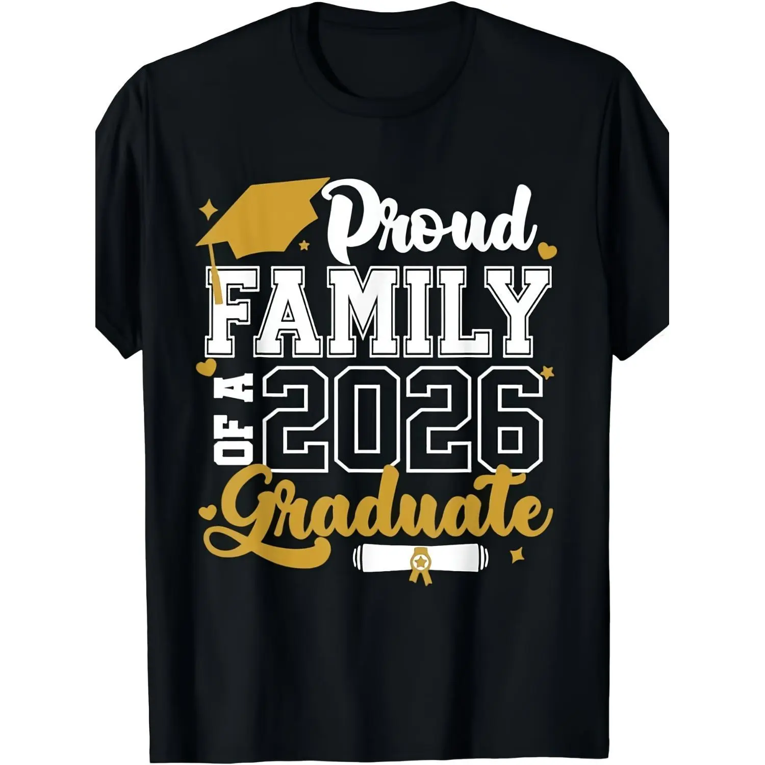 Women's Short-Sleeve Top - 2026 Graduate Senior Class, Unisex Style, 2025 Summer, 180G Pure Fabric, Round Neck, Casual, Distressed, Retro, Vintage, Fitted, Bold and Witty, Regular Fit, All-Season