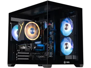ABS Flux II Ruby Gaming PC - Windows 11 - AMD Ryzen 5 9600X - Radeon RX 9060 XT 16GB - 32GB DDR5 6400 - 2TB M.2 SSD