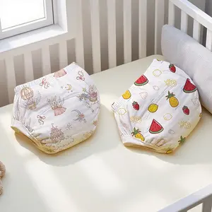 High Elasticity Baby Diaper Pants, Washable and Durable, Easy Potty Training, Multi-Size Available, Simple and Cute Design