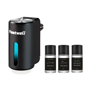 Featwell Car Air Fresheners ,Car Diffuser , Vent ClipsPerfume Essential Oil ,Car Air Fresheners withThree Adjustable，USB Rechargeable LongStand-by Time，Car Aromatherapy Diffuser
