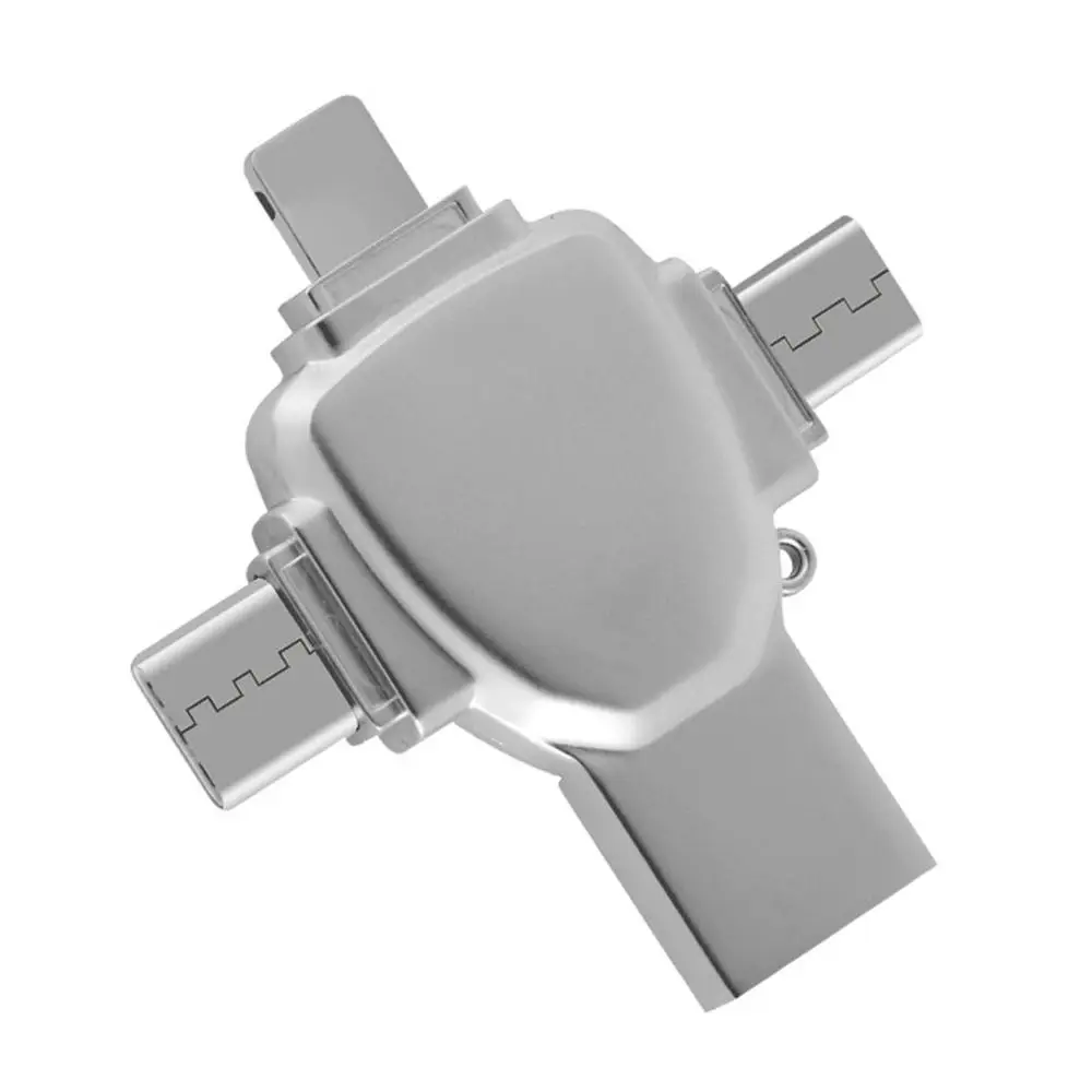 4 in 1 OTG Memory Photo Stick, High Speed USB 3.0 External Storage Flash Pen Drive for iPhone iPad Android Smart Phones, PC and More Devices