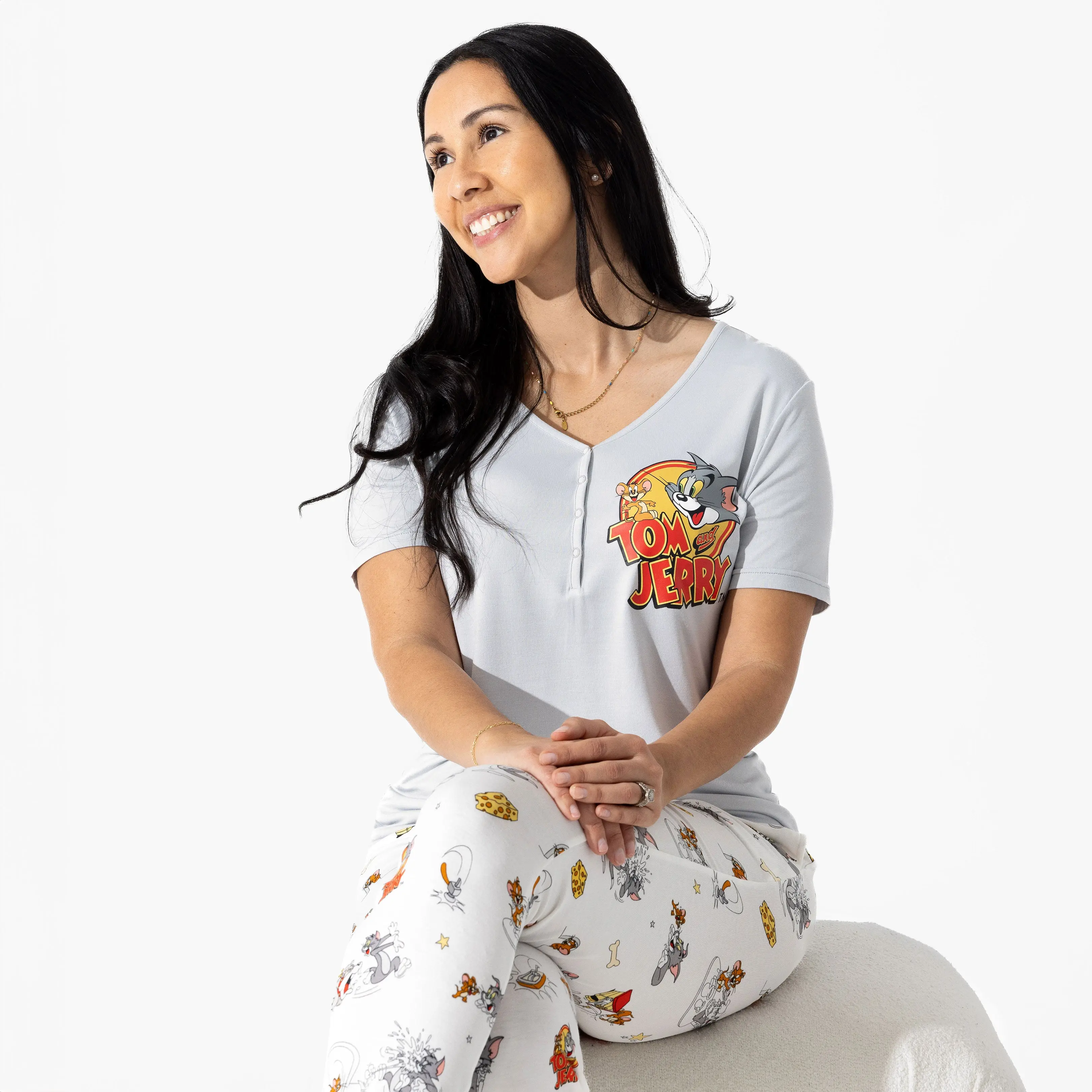 Bellabu Bear Tom & Jerry: Classic Bamboo Women's Pajama Set