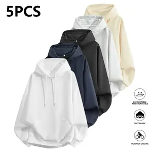 Men's Hoodie - Relaxed Fit Pullover with Kangaroo Pocket, Machine Washable for Winter Warmth; Suitable for Outdoor Hikes, Everyday Commutes & Casual Wear, Mountaineering Apparel, Street Style, Neutral Design, Warm Fabric, Comfortable Feel, Long Sleeve Top